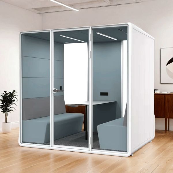 Quality White / Orange Indoor Office Pod Steel Structure Home Office Pods For Musicians for sale