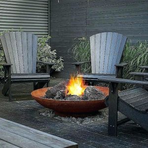 New Design Rusty Corten Steel Metal Camping Fire Pit