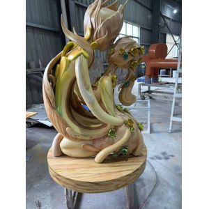 Buy cheap Designed by modern artists, these are 3D-printed FRP (Fiberglass Reinforced Plastic) sculptures with a retro style and wood-grain imitation finish. They are ideal for check-in spots in plazas, parks, product