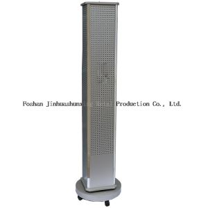 Movable Height 1720mm Width 270mm Three Sides Rotating Brochure Holder ,