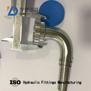 Buy cheap 87392 90 Elbow SAE CNC Hydraulic Hose Flange Fitting from wholesalers