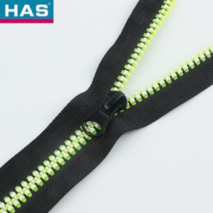 Buy cheap Plastic Puller Two Tone Oiled Resin Zipper For Jacket Luggage And Denim Pants from wholesalers