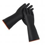 Buy cheap Chemical Resistance Industrial Rubber Gloves Heavy Duty Flocked Lining from wholesalers