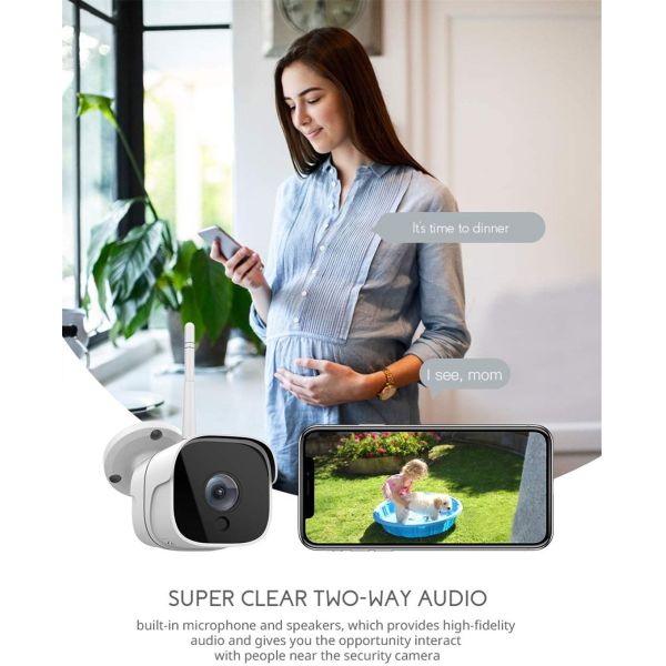 Smart Life Cloud Wireless Wi-Fi IP Outdoor Camera 2MP Intelligent 1080P IP66 Waterproof RJ45