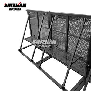 Buy cheap Black Folding Q235 Steel Crowd Control Barrier Event Protective 30kg from wholesalers