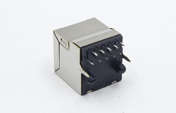 Quality rj45 10 pin connector Free sample 180 Degree Shield Socket Network Connector TM52D011EXX41 for sale