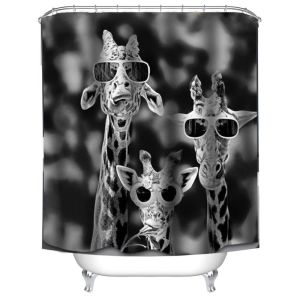 Under Sea World Dolphins Animals Polyester Fabric Shower Curtain