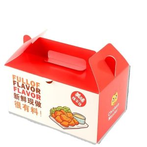 Buy cheap Embossing Paperboard Fried Chicken Containers Packaging Boxes Custom from wholesalers