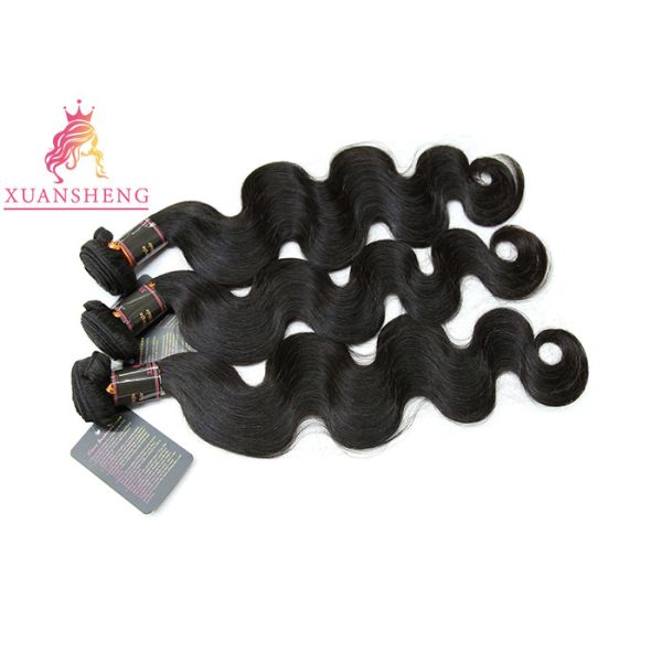 Quality 10A Grade Virgin Peruvian Human Hair No Shedding Body Wave Extensions for sale