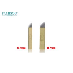 Buy cheap Copper Wrapped Microblading Needles / Microblading Eyebrow Shading Blades from wholesalers