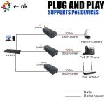 POE Power Over Ethernet Injector , RJ45 Interface Power Over Ethernet Adapter