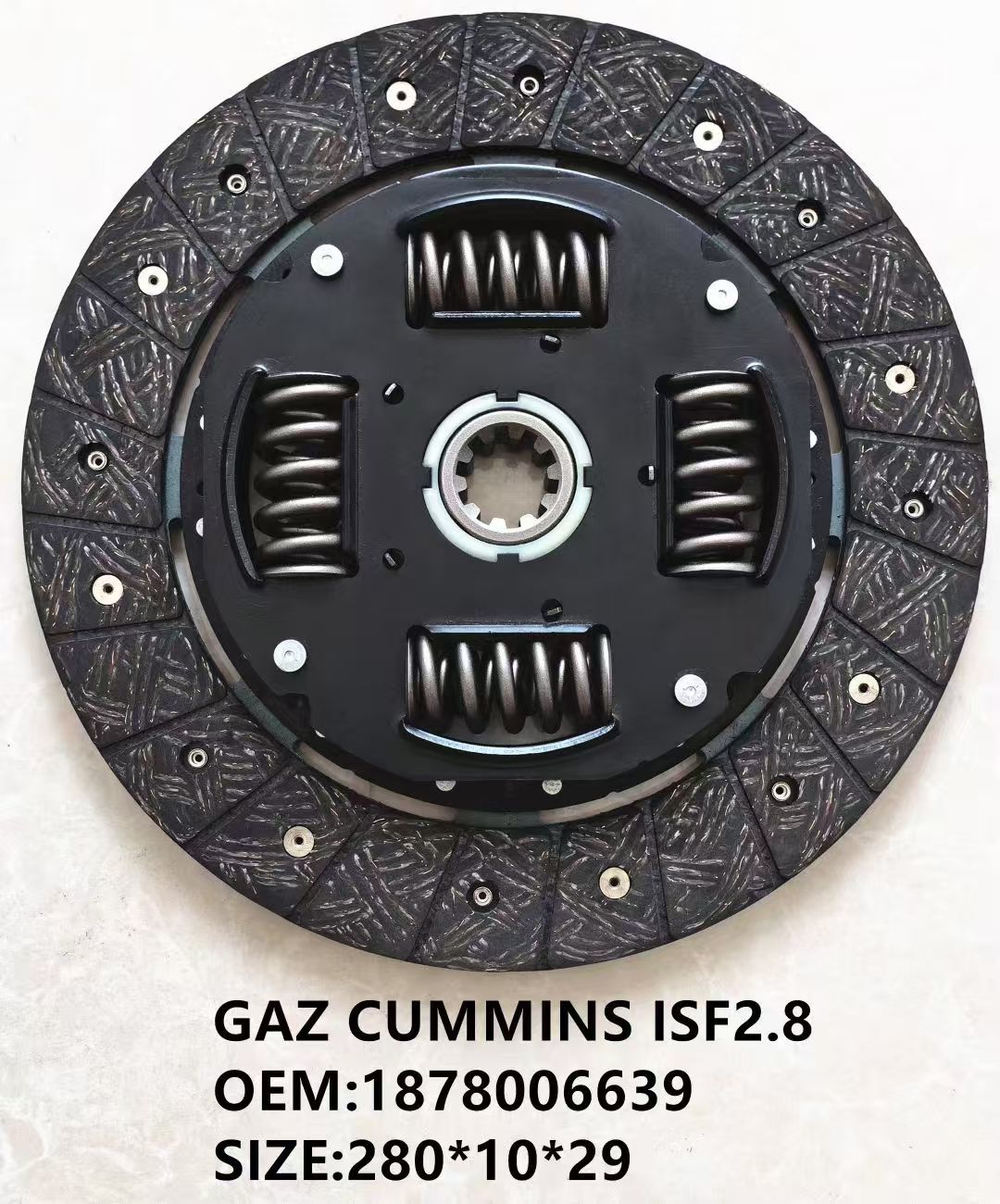 Buy cheap GAZ CUMMINS ISF2.8/OEM:1878006639/3482001168/SIZE:280*10*29/280*192*314 FOR GAZ CLUTCH KIT from wholesalers
