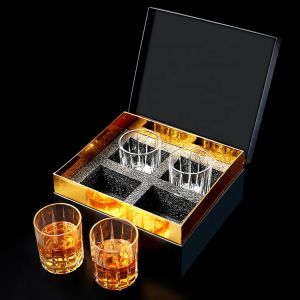 350ml Customized Whiskey Decanter Set Bourbon Glass Gift Set Luxurios For