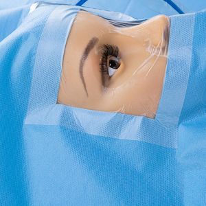 Buy cheap Surgical Sterile Eye Sheet Drape with Double Fluid Collection Pouches from wholesalers
