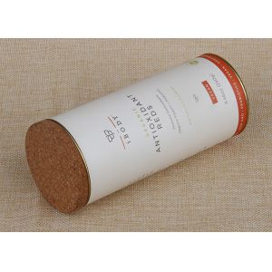 Customized Paper Cylinder Containers / Composite Cans For Wine Packaging