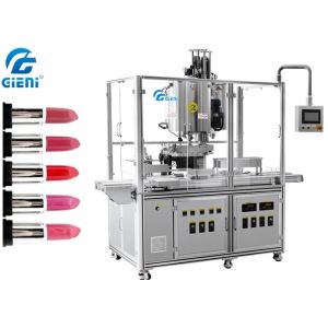 Buy cheap 10 Nozzles Automatic Silicone Mold Lipstick Making Machine With Heating Tanks from wholesalers