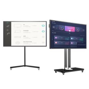 Buy cheap 55-inch/65-inch Floor-Mounted Smart Interactive Whiteboard System with Mobile Teaching Cart from wholesalers