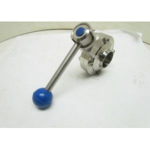 Buy cheap ASME Standard T316L 1" Tri Clamp Butterfly Valve from wholesalers