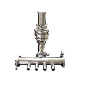 Buy cheap Customized Sanitary Stainless Steel Flow Control Valve Diverter with Ra 0.8um Surface from wholesalers