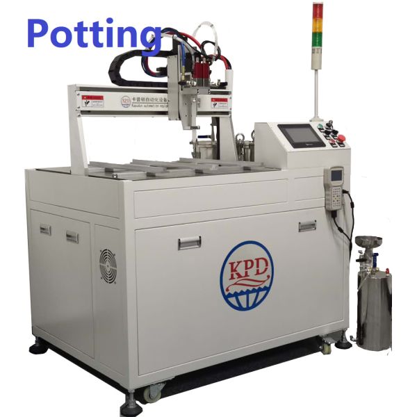 Buy cheap 2K Fluids Adhesive Material Resin Auto Degassing Heating Potting Machine from wholesalers