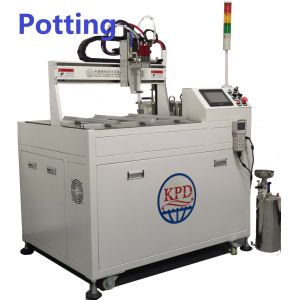 Buy cheap 2K Fluids Adhesive Material Resin Auto Degassing Heating Potting Machine from wholesalers