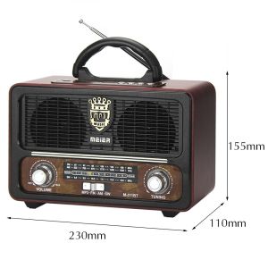 Remote Control Portable Bluetooth Radio With 1200mhA Lithium Battery