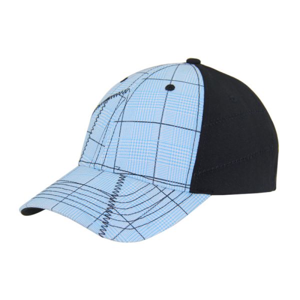 Quality Fashion 6 Panel Check Cotton Embriodery Baseball Caps, Low Profile Adjustable Men And Women Cap for sale