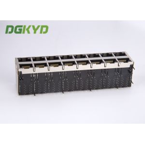 Cat6 RJ45 Magnetics jack 1000 base T RJ45 Shielded Connector 2x4 dual deck 8