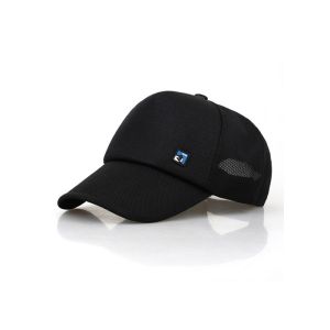 Buy cheap Black Mesh Trucker Hat 5 Panels , Custom Mesh Snapback Hats Patch Embroidery product