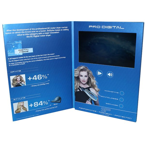 Buy cheap Wifi Video In Folder 7 " Touch HD Screen Digital With 350 Gsm Soft Cover from wholesalers