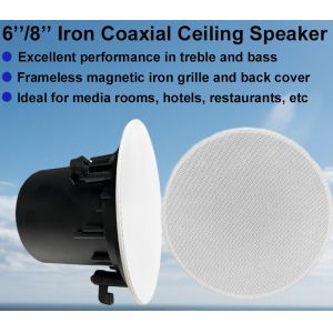 5W-40W 8 In Ceiling Speakers 100V 70V 8 Ohm Ceiling Speakers