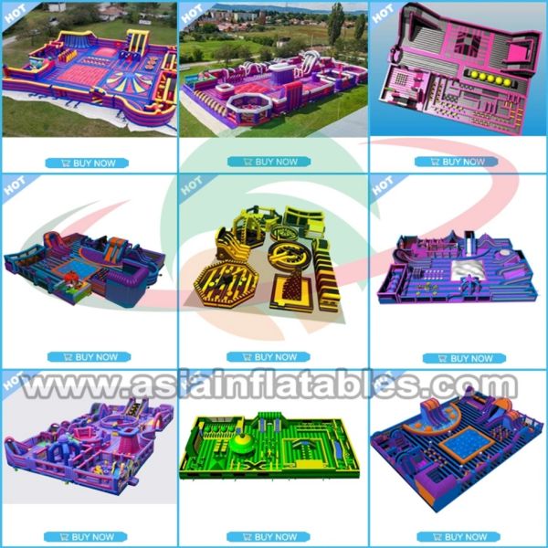 Factory OEM Obstacle Run World Biggest Inflatable Bouncy House side for Family