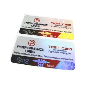 Buy cheap 6x3cm Laser PET Film 10ml Vial Labels With Glossy Varnishing from wholesalers