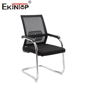 Buy cheap Black Mesh Back Office Chair With Armrests And Metal Frame 320mm nylon base from wholesalers