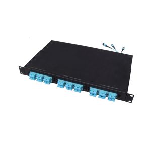 Buy cheap Sliding MTP MPO Patch Panel 1U Height 72 core Rack Mount for data centers from wholesalers