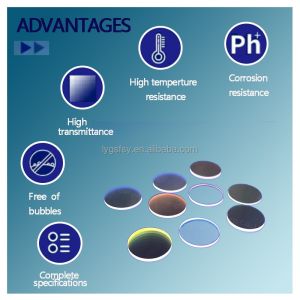 Customized high-temperature-resistant and high-transparency fused quartz coated