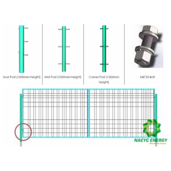 Engineered Galvanized Wire Fence Panels With Concise Structure Applied Crowd