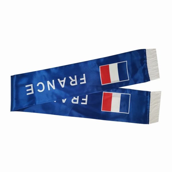 Buy cheap Customized Printed France Flag Scarf Plain Style polyester Material from wholesalers