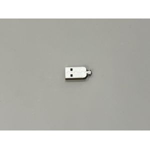 Buy cheap USB 2.0 AM Connector Two-Piece Metal Shell | 24.7mm Length | 2.2mm Cable OD | Electrical Wire Terminal Connector for Data & Power Transmission from wholesalers