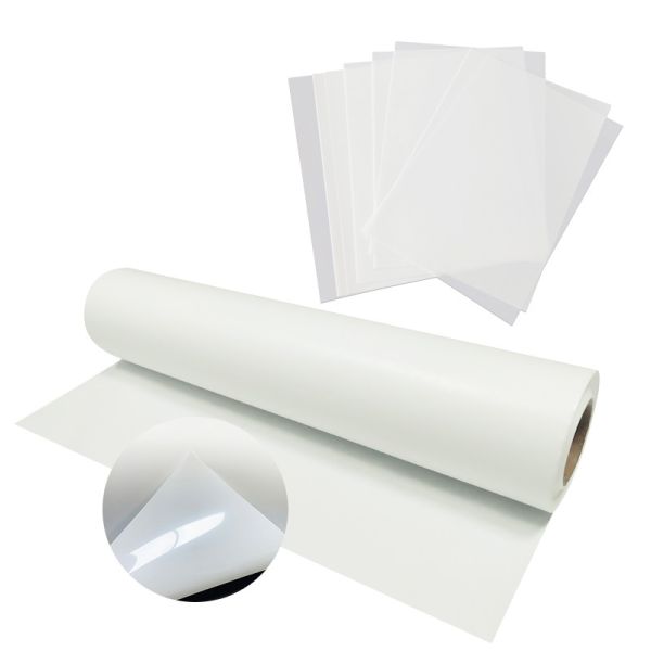 Quality Waterproof 210mic PET Anti-skid Frontlit Printing Backlit Film With White Backside for sale