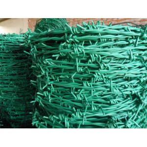 Buy cheap Pvc 13 Gauge Plastic Coated Barbed Wire High Toughness from wholesalers