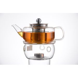 Buy cheap Double wall glass, Heat-resistant glass teapot, borosilicate glass tea set, Espresso, Latte, Cappuccino cup from wholesalers