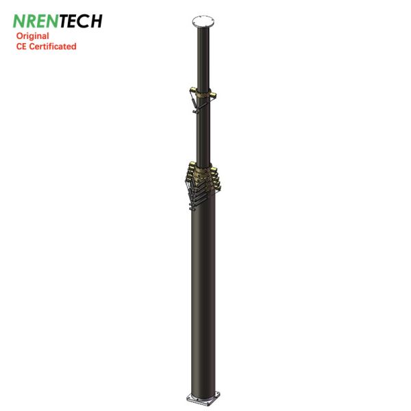 Quality 15m pneumatic telescoping antenna mast-300kg payloads- lockable mast for sale