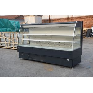 China Customized Multideck Open Chiller With Brilliant LED Lights Plug In on sale