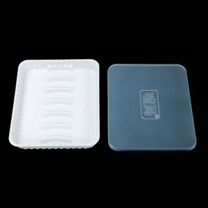 Buy cheap Custom Food Safe PP 6-Compartment Sausage Tray with Lid from wholesalers