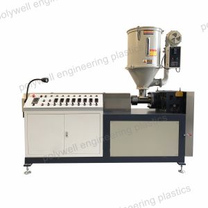 Buy cheap PA66GF25 Plastic Extrusion Line Machine Granules Processing Thermal Break Strips from wholesalers