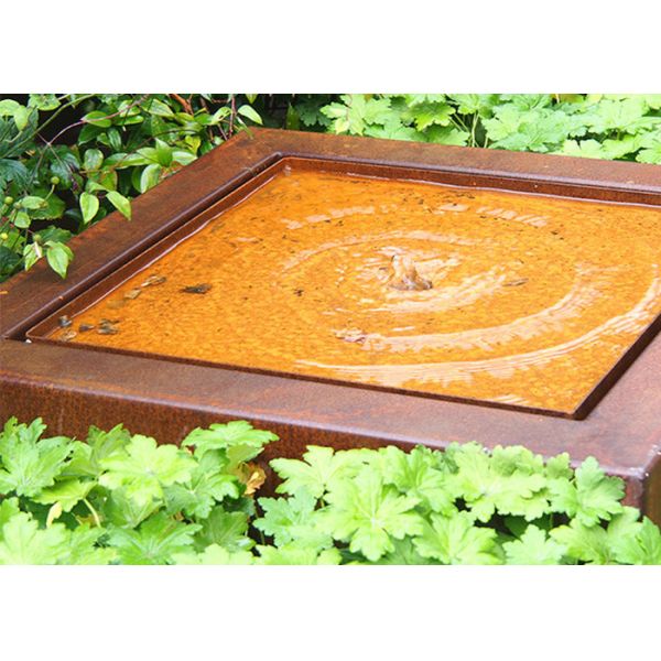 Quality Outdoor Decorative Metal Garden Sculpture Water Features Customized for sale