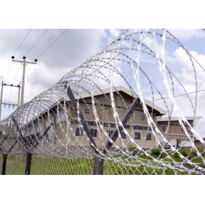 Buy cheap 500mm Coil Diameter BTO-22 Galvanized Razor concertina Wire from wholesalers