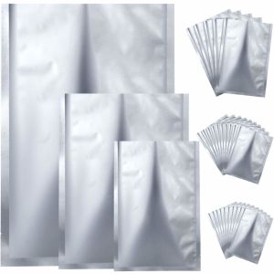 Resealable Leakproof Silver Ziplockk Foil Bag Pouch Food Doypack Stand Up