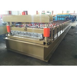 Buy cheap Full Automatic Steel Wall Roofing Sheet Roll Forming Machine PLC Control With Hydraulic Drive from wholesalers